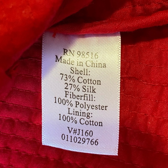 Coldwater Creek Bright Red Silk Blend Tie Back Holiday Light Jacket- Sz-10 - Picture 9 of 16